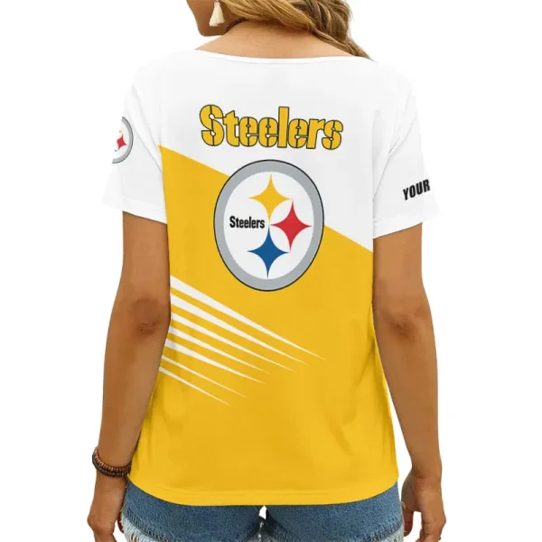 Pittsburgh Steelers Summer New Women's Short Sleeve T-shirt 3D Trending 2025 AGCWTS881 - Image 2