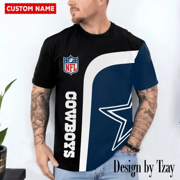 Dallas Cowboys Trendy Men's 3D Printed T-shirt Fashion O-neck 2025 AZTS1191