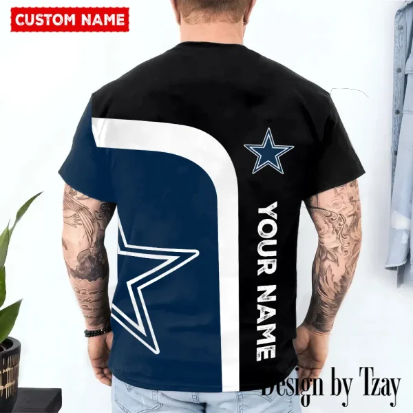 Dallas Cowboys Trendy Men's 3D Printed T-shirt Fashion O-neck 2025 AZTS1191 - Image 2