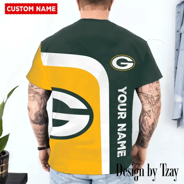 Green Bay Packers Trendy Men's 3D Printed T-shirt Fashion O-neck 2025 AZTS1194 - Image 2