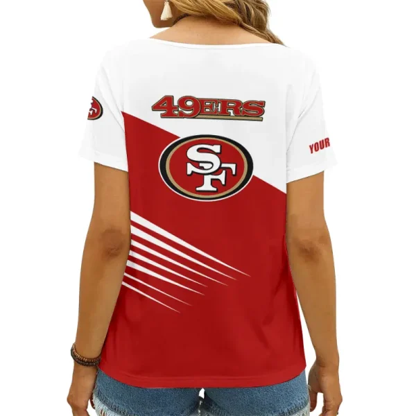 San Francisco 49ers Summer New Women's Short Sleeve T-shirt 3D Trending 2025 AGCWTS882 - Image 2