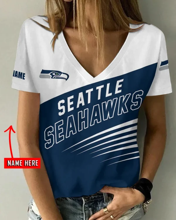 Seattle Seahawks Summer New Women's Short Sleeve T-shirt 3D Trending 2025 AGCWTS883