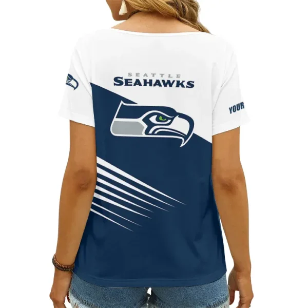 Seattle Seahawks Summer New Women's Short Sleeve T-shirt 3D Trending 2025 AGCWTS883 - Image 2