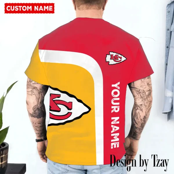 Kansas City Chiefs Trendy Men's 3D Printed T-shirt Fashion O-neck 2025 AZTS1198 - Image 2
