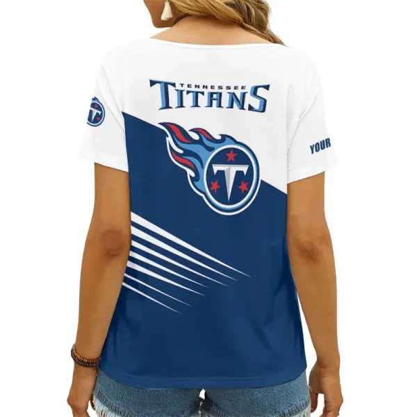 Tennessee Titans Summer New Women's Short Sleeve T-shirt 3D Trending 2025 AGCWTS885 - Image 2