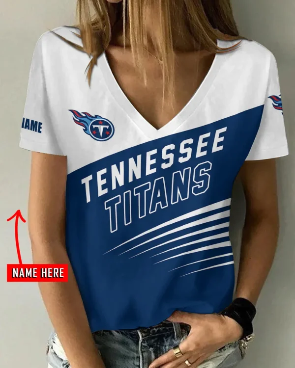 Tennessee Titans Summer New Women's Short Sleeve T-shirt 3D Trending 2025 AGCWTS885