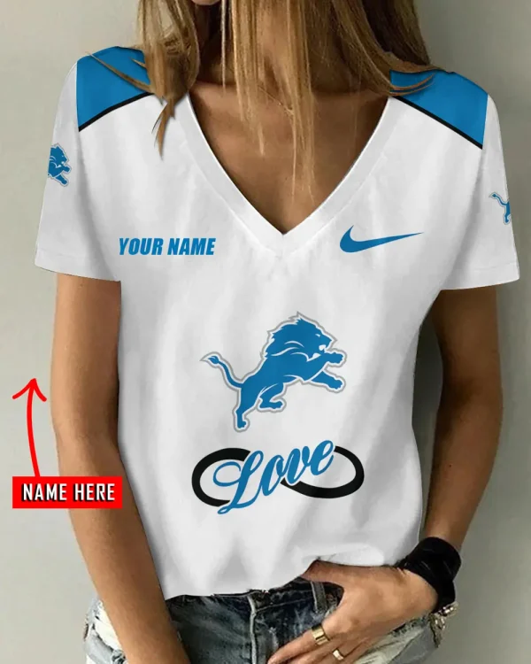 Detroit Lions Summer New Women's Short Sleeve T-shirt 3D Trending 2025 AGCWTS888