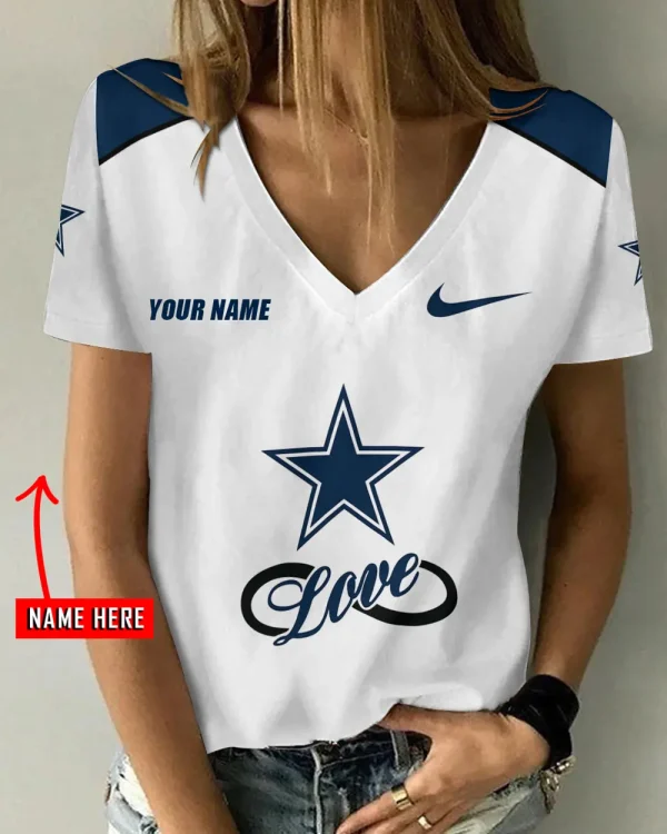 Dallas Cowboys Summer New Women's Short Sleeve T-shirt 3D Trending 2025 AGCWTS890