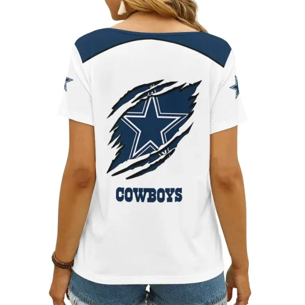 Dallas Cowboys Summer New Women's Short Sleeve T-shirt 3D Trending 2025 AGCWTS890 - Image 2