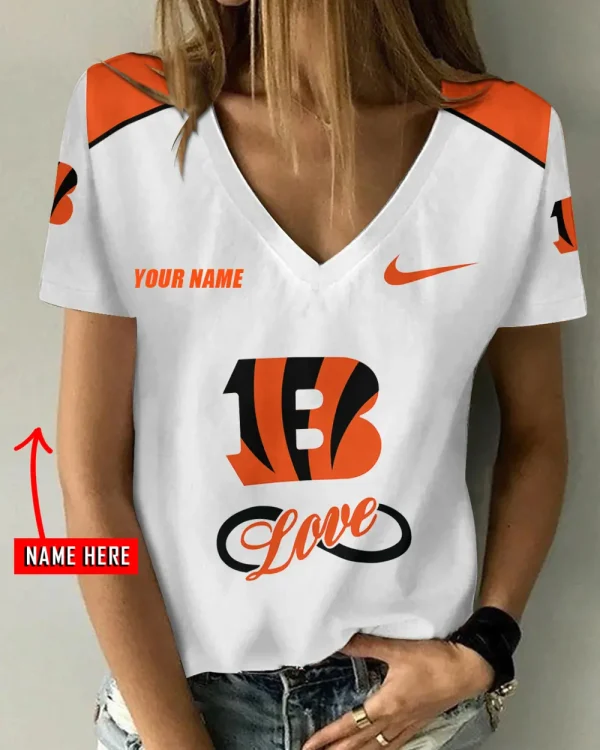 Cincinnati Bengals Summer New Women's Short Sleeve T-shirt 3D Trending 2025 AGCWTS892