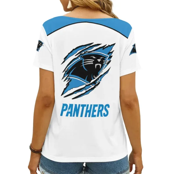 Carolina Panthers Summer New Women's Short Sleeve T-shirt 3D Trending 2025 AGCWTS894 - Image 2