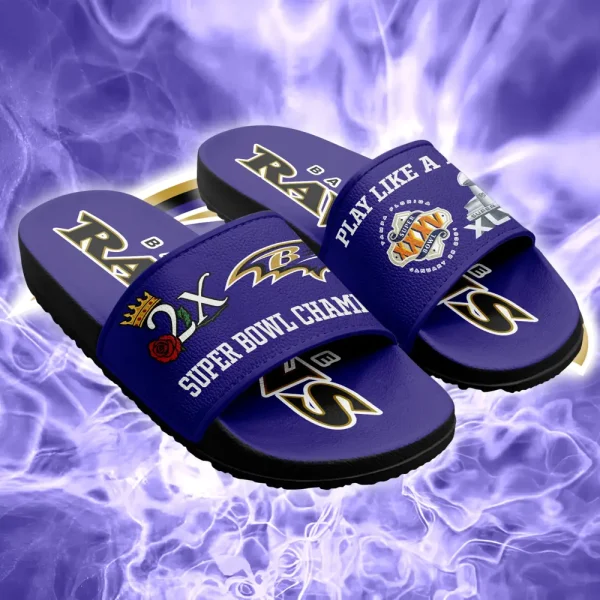 Baltimore Ravens Slide Sandals