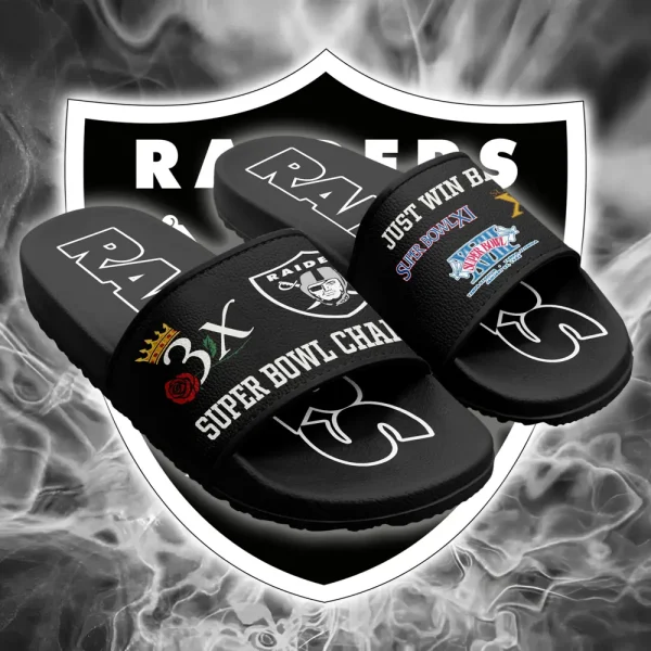 Las Vegas Raiders Slide Sandals