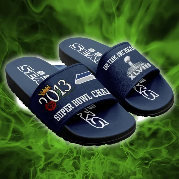 Seattle Seahawks Slide Sandals