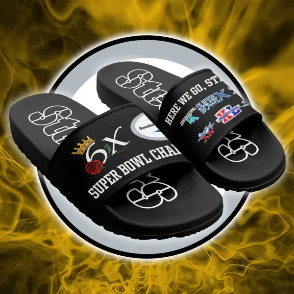 Pittsburgh Steelers Slide Sandals