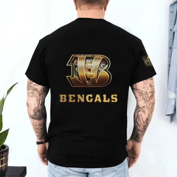Cincinnati Bengals Trendy Men's 3D Printed T-shirt Fashion O-neck 2025 AZTS1207 - Image 2