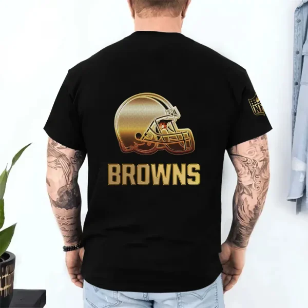 Cleveland Browns Trendy Men's 3D Printed T-shirt Fashion O-neck 2025 AZTS1208 - Image 2