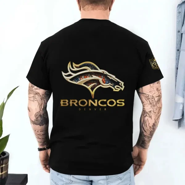 Denver Broncos Trendy Men's 3D Printed T-shirt Fashion O-neck 2025 AZTS1210 - Image 2