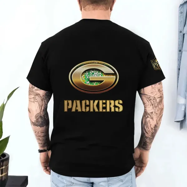 Green Bay Packers Trendy Men's 3D Printed T-shirt Fashion O-neck 2025 AZTS1212 - Image 2