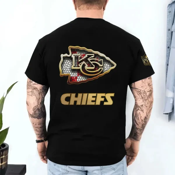 Kansas City Chiefs Trendy Men's 3D Printed T-shirt Fashion O-neck 2025 AZTS1216 - Image 2