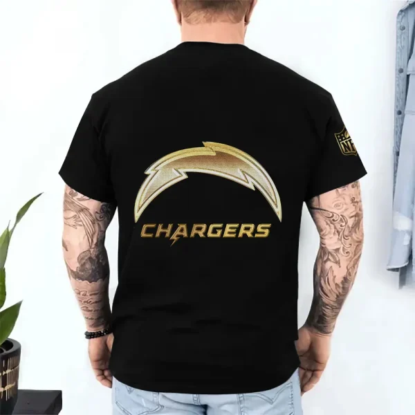 Los Angeles Chargers Trendy Men's 3D Printed T-shirt Fashion O-neck 2025 AZTS1218 - Image 2