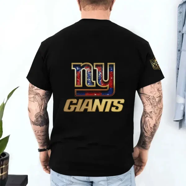 New York Giants Trendy Men's 3D Printed T-shirt Fashion O-neck 2025 AZTS1224 - Image 2