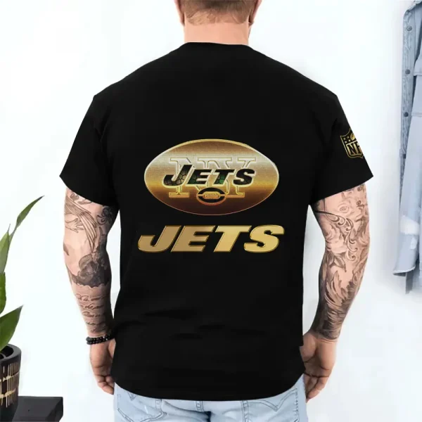 New York Jets Trendy Men's 3D Printed T-shirt Fashion O-neck 2025 AZTS1225 - Image 2