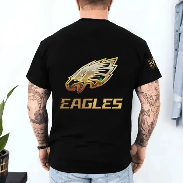 Philadelphia Eagles Trendy Men's 3D Printed T-shirt Fashion O-neck 2025 AZTS1226 - Image 2