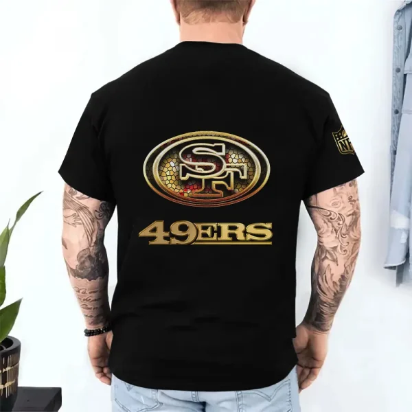 San Francisco 49ers Trendy Men's 3D Printed T-shirt Fashion O-neck 2025 AZTS1228 - Image 2