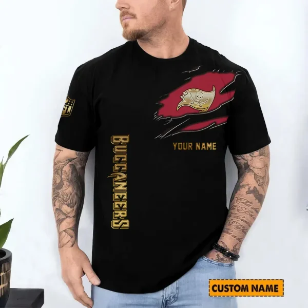 Tampa Bay Buccaneers Trendy Men's 3D Printed T-shirt Fashion O-neck 2025 AZTS1230