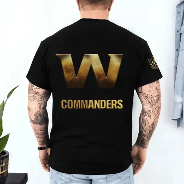 Washington Commanders Trendy Men's 3D Printed T-shirt Fashion O-neck 2025 AZTS1232 - Image 2