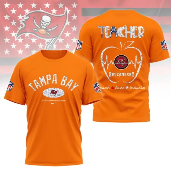 Tampa Bay Buccaneers Peach Love Inspired Tshirt - Image 3