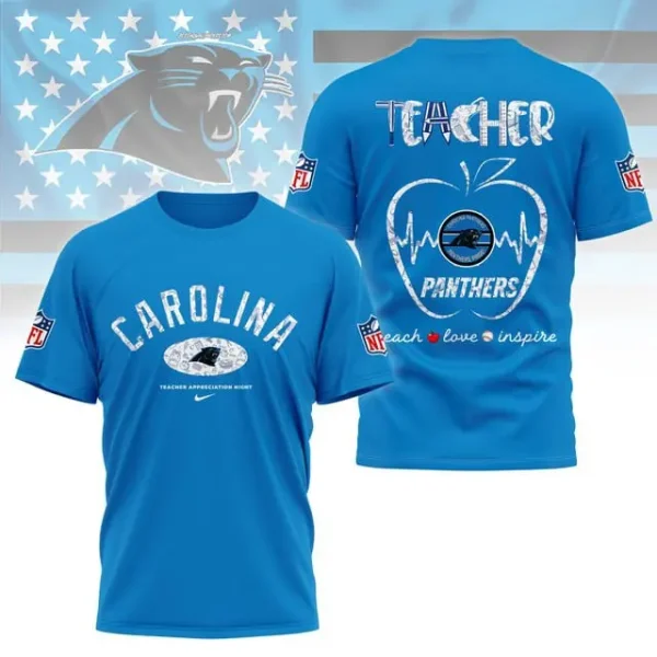 Carolina Panthers Peach Love Inspired Tshirt