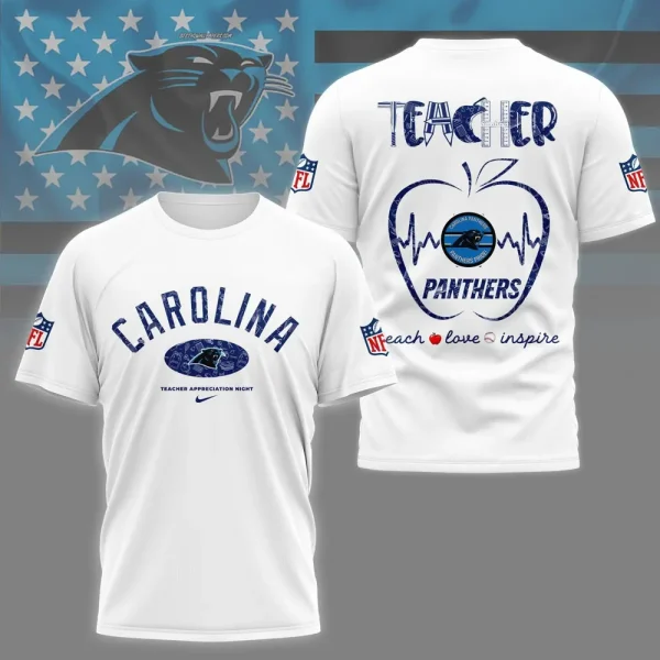 Carolina Panthers Peach Love Inspired Tshirt - Image 4