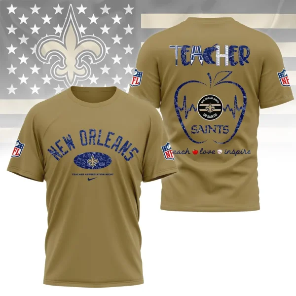 New Orleans Saints Peach Love Inspired Tshirt