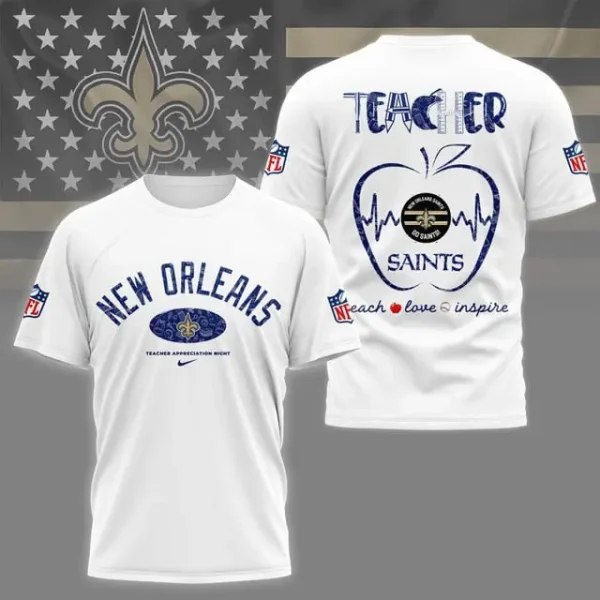 New Orleans Saints Peach Love Inspired Tshirt - Image 3