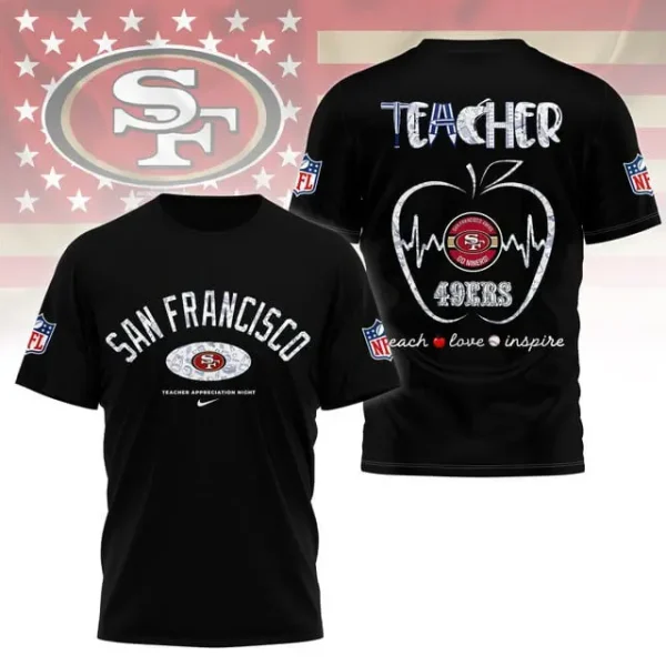 San Francisco 49ers Peach Love Inspired Tshirt - Image 4