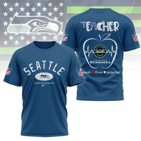 Seattle Seahawks Peach Love Inspired Tshirt