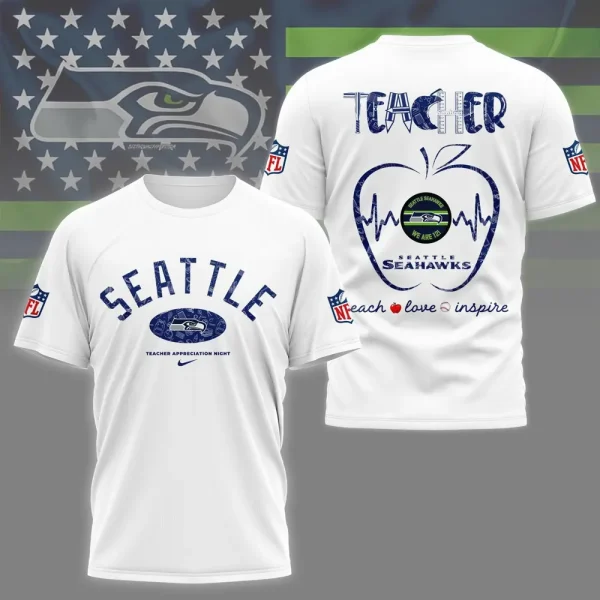 Seattle Seahawks Peach Love Inspired Tshirt - Image 6