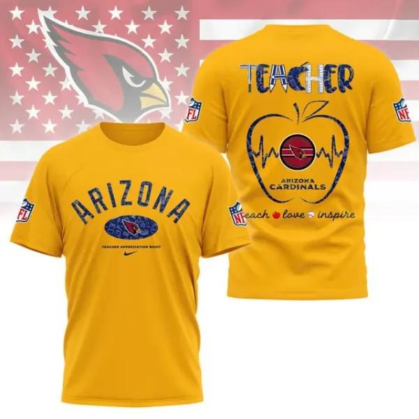 Arizona Cardinals Peach Love Inspired Tshirt - Image 2