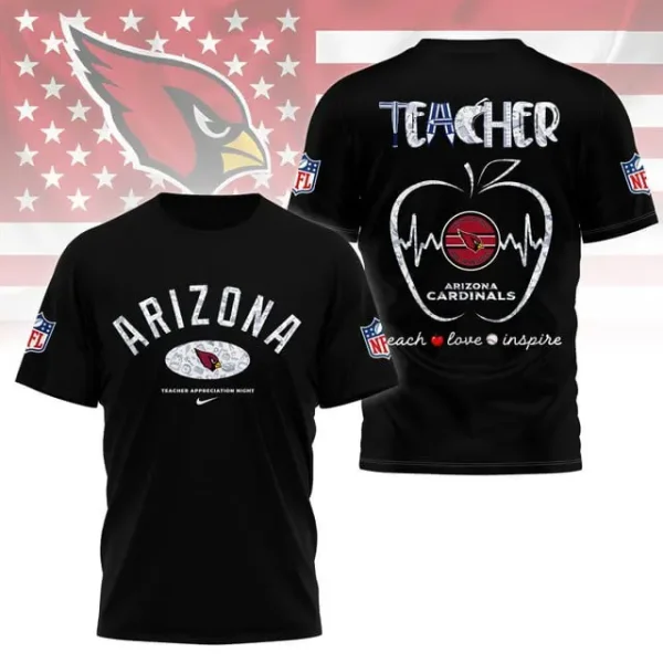 Arizona Cardinals Peach Love Inspired Tshirt - Image 3