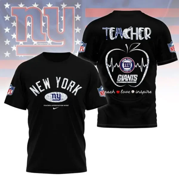 New York Giants Peach Love Inspired Tshirt - Image 3