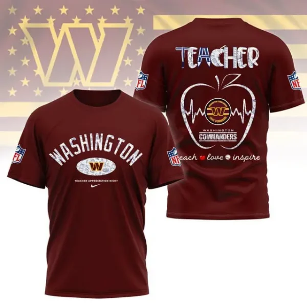 Washington Commanders Peach Love Inspired Tshirt