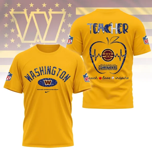 Washington Commanders Peach Love Inspired Tshirt - Image 2
