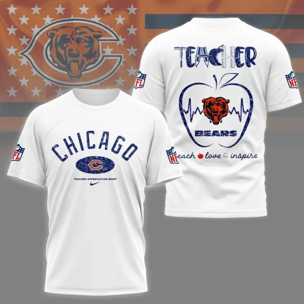 Chicago Bears Peach Love Inspired Tshirt - Image 4