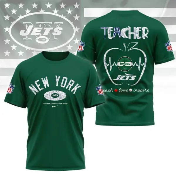 New York Jets Peach Love Inspired Tshirt