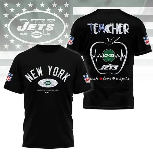 New York Jets Peach Love Inspired Tshirt - Image 2