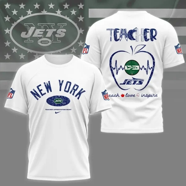 New York Jets Peach Love Inspired Tshirt - Image 3