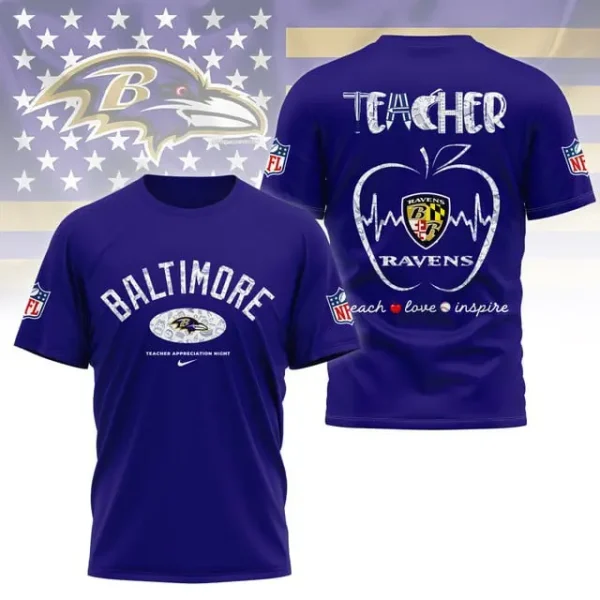 Baltimore Ravens Peach Love Inspired Tshirt