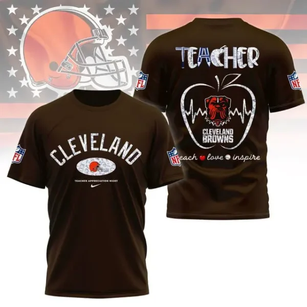 Cleveland Browns Peach Love Inspired Tshirt